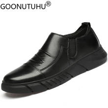 2021 estilo de moda sapatos masculinos casuais couro genuíno mocassins masculinos clássicos preto deslizamento no sapato homem sapatos de condução para homem 2024 - compre barato