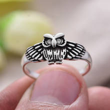 New Arrival 30% Silver Plated Trendy Cute Owl Animal Ladies Ring Hot Sell Jewelry Women Party Gift No Fade 2024 - buy cheap