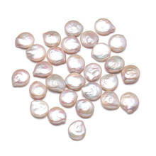 Cuentas de perlas naturales de agua dulce para mujer, abalorios sueltos con forma de hebilla de 11-12mm para fabricación de joyas, bricolaje, collar y pulsera, 10 Uds. 2024 - compra barato