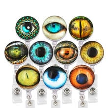 10PC Lot Eye Style ID Retractable Badge Holder with Alligator Clip Retractable Cord ID Badge Reel 24 Inch 2024 - buy cheap