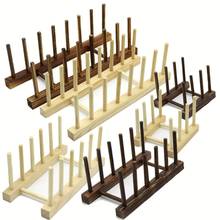 DIY Bamboo Drainer Wooden Rack Plates Holder Kitchen Storage Cabinet Organizer Dish/Cutting Board/Plate/Cup/Pot Lid New Year 2024 - buy cheap