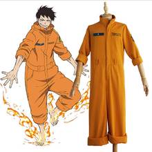 Anime Fire Force Enen no Shouboutai Costume Shinra Kusakabe Arthur Boyle Maki Oze Cosplay Uniform Halloween Carnival Outfit 2024 - buy cheap