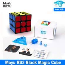 Moyu RS3M 2020 черный магический куб магнитный 3x3 пазл Профессиональный RS3 черные скоростные кубики обучающие игрушки для детей Cubo Magico 2024 - купить недорого