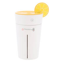 Мини-увлажнитель воздуха в форме чашки лимона, портативный USB холодный туман для диффузора подходит для дома, автомобиля, офисной комнаты, одной комнаты 2024 - купить недорого
