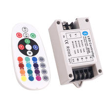 RGB Bluetooth-compatible Controller 5V 12V 24V 24key RF Remote Control 30A 360W Switching for 5050 5054 2835 Led Strip Light 2024 - buy cheap