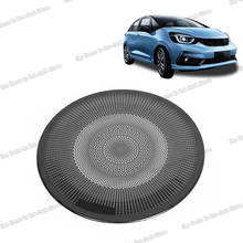 Lsrtw2017-adornos de altavoz de acero inoxidable para puerta de coche, decoración para honda fit 2020 2021, accesorios de jazz, anillo de audio 2024 - compra barato