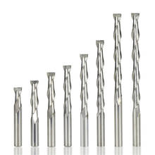 flat end mill 6mm shank 2 spiral flute end mill cnc router bit engraving wood carbide end mill 2024 - buy cheap