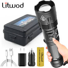 XHP100 9-core Led Flashlight Power Bank Function Torch Lantern Usb Rechargeable 18650 or 26650 Battery Zoomable Aluminum Alloy 2024 - buy cheap