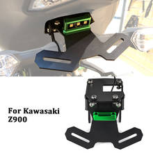 Motorcycle CNC Rear License Plate Tail Frame Holder Bracket with LED Light Lamp Support Kit for Kawasaki Z900 RS ABS 2017 - 2020 2024 - buy cheap