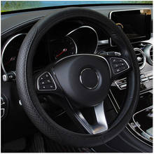 Universal Leather Car Steering Wheel Cover for Kia Rio K2 Sportage Soul Mazda 3 6 CX-5 Lada Skoda Octavia Superb Yeti 2024 - buy cheap