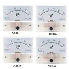 85C1-UA amperímetro tipo puntero mecánico medidor de Panel de corriente analógico medidor de corriente CC 50/100/200/500UA 2024 - compra barato