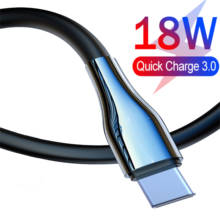 18W Кабель с разъемом типа C USB кабель для Samsung Xiaomi Huawei USB-C зарядного устройства Type-C USB кабели для передачи данных Шнур для синхронизации данных зарядный телефонный кабель USB провод 2024 - купить недорого