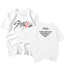 Summer Style Straykids All Member Name Printing O Neck Short Sleeve T Shirt Kpop Fashion Unisex Loose T-shirt K-pop Summer Tee 2024 - buy cheap