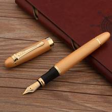 Pluma estilográfica Jinhao de punta mediana dorada 450, bolígrafos de tinta para negocios, oficina, escuela, suministros de escritura 2024 - compra barato