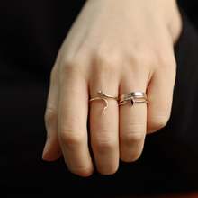 Cor do ouro moda feminina jóias vermelho verde cz olho mutis warp dainty anel aberto ajustado anéis de dedo 2024 - compre barato