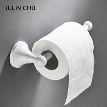 White WC Roll Holder Copper Wall Mouted Creative Modern Bathroom Kitchen Bath Towel Paper Hanger Metal Hang Toilet Tissue Shelf 2024 - buy cheap