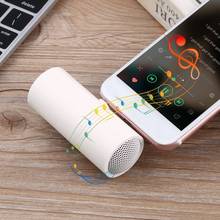 Мини Белый портативный 3,5 мм Музыкальный плеер стерео динамик для Мобильный телефон планшет MP3 2024 - купить недорого