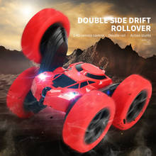 RC Double Side Stunt Remote Control Car 360 Degree Rotating and Rolling High Speed Car Light Children's Remote Control Car Toy 2024 - buy cheap