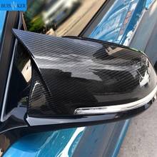2pcs Auto Car Rear View Side Mirror Cover Trim For BMW F20 F21 F22 F23 F30 F31 F32 F36 X1 E84 F87 M2 Carbon Fiber Style 2024 - buy cheap