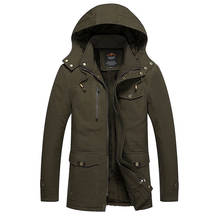 Autumn Winter Jacket Men Thick Plus Size Coat Cotton Jacket Warm Parkas Man Hooded Mens Jackets and Coats 8935 KJ2653 2024 - buy cheap