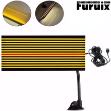 FURUIX Led Stripe Line Board Paintless Dent Removal Repair Tools with 5m Long line and Ajustment Holder Yellow Light 2024 - buy cheap