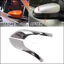 Car Exterior Accessories High Quality Chrome Side Rearview Mirror Protector Strip Decorate Cover Trim For Toyota C-HR CHR 2018 2024 - buy cheap