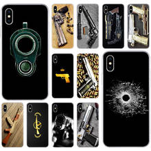 Hot Golden Gun AK47 Bullet Handgun Silicone Case for Apple iPhone 11 Pro XS MAX X XR 7 8 Plus 6 6s Plus 5 5S SE Fashion Cover 2024 - buy cheap
