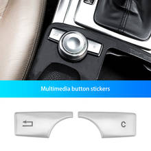 Pegatina decorativa para consola central de coche, botón de interruptor Multimedia de volumen, para Mercedes Benz C/E/GLK clase W204 W212 GLK300 2024 - compra barato