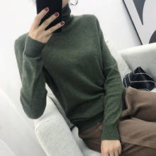 2019 New Top Bamboo Fiber Standard Full Solid Jumper Sweater Women Turtleneck Women's Knitted Winter For Warm Sweaters Female  2024 - buy cheap