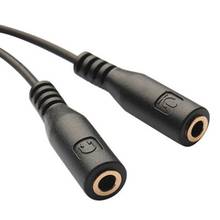 Audio Y Splitter Cable 3.5mm Stereo Audio Male To 2 Female Headset Mic Y Splitter Cable Adapter Headset To PC Adapter 2024 - buy cheap