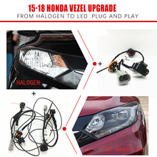 Car Headlight Modification Upgrade Transfer Wire Harness Headlamp Modify For Honda 15-18 VEZEL From Halogen To LED Play And Plug 2024 - buy cheap
