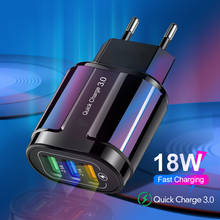3 USB Charger Quick Charge 3.0 For Samsung Xiaomi iPhone Universal Wall Mobile Phone Fast Charging Adapter QC3.0 Wall Charger 2024 - buy cheap