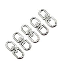 5PCS 304 Stainless Steel Eye To Eye Anchor Swivel 4mm 5mm 6mm 8mm 10mm Heavy Duty Stainless Steel Marine Anchor Chain Swivel 2024 - buy cheap