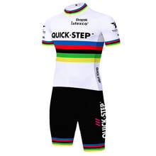 Roupa de ciclismo quick step, roupa de ciclista, triatlo, uma peça, body, roupa de bicicleta 2024 - compre barato