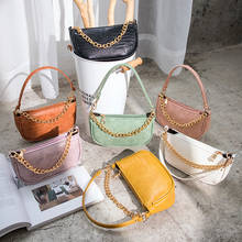2020 Fashion Retro Totes Bags Trendy Vintage Handbag Chain Design Soft Leather Female Small Subaxillary Bags Mini Shoulder Bag 2024 - buy cheap