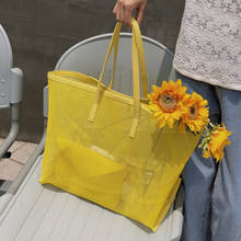 Summer hollow Out Women Handbags Large Capacity Ladies Shoulder Bag Fashion Designer Female Shopping Bag yellow travel tote bag 2024 - buy cheap