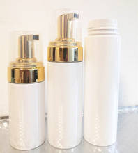 Bomba de espuma de plástico com 12 peças, dispensador de sabonete líquido, garrafa cosmética vazia recarregável com espuma dourada, 100ml 2024 - compre barato