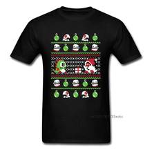 Bubble Bauble T-shirt Men Christmas T Shirt Cotton Tshirt Sweater Pattern Tops Tees Game Clothing 80s Xmas Gift 2024 - buy cheap