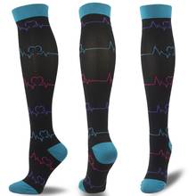 Compression Socks Graduated Pressure Stockings Athletic & Medical For Men & Women Nurse Running Crossfit Fitness Flight Travels 2024 - buy cheap