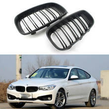 Matte Black Double Line Front Bumper Kidney Grill Grilles for BMW 3 Series GT F34 2014-2017 320i 328i 335i XDrive 2024 - buy cheap