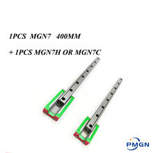 High quality 1pcs 7mm Linear Guide MGN7 L= 400mm Linear Rail Way + MGN7C or MGN7H Long Linear SS Carriage for CNC XYZ Axis 2024 - buy cheap