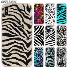 Silicone Soft Phone Shell Case for iPhone 13 12 11 Pro X XS Max XR 8 7 6 Plus SE 2020 Coque Spotted zebra stripes 2024 - buy cheap