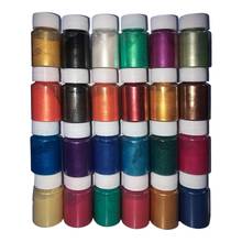 24 Colors Cosmetic Grade Pearlescent Natural Mica Mineral Powder Epoxy Resin Dye Pearl Pigment DIY Jewelry Crafts Making Accesso 2024 - buy cheap