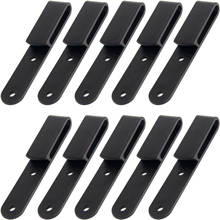 10PCS/LOT Tactical Black Long Tough Clip  J-Clip Belt Clip Universal Sheath/Holster Clip Loop With Mounting Screws 2024 - buy cheap