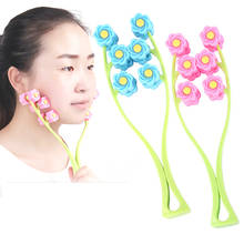 1pc Facial Massager Roller Manual Face-lift Neck Slimming Relaxation Flower Shape Anti Wrinkle Beauty Tools Skin Care Health 2024 - buy cheap