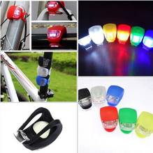 Silicone Bike Bicycle Light MTB LED Front Rear Wheel Lamp Waterproof Flashlight Battery Warning Lights Cycling Accessories 2024 - buy cheap