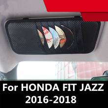 Parasol multifuncional Universal para coche, organizador para guardar tarjetas, carpeta de CD, Clip, para HONDA FIT JAZZ 2016-2018 2024 - compra barato