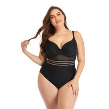 Biquíni sexy, listrado, preto, uma peça, feminino, bandagem, push up, monokini, moda praia, triangular, roupa de banho 2024 - compre barato