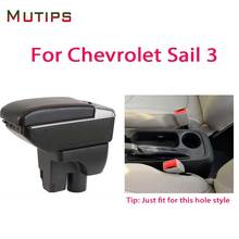 Mutips Armrest box for Chevrolet sail 3 accessories leather arm rest center centre console USB charging decoration interior 2019 2024 - buy cheap