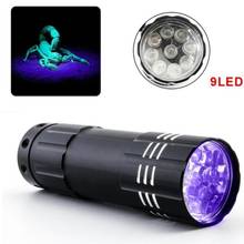 Ultraviolet 9 LED Flashlight Purple Light UV Torch Lamp AAA Battery Mini Portable Waterproof Money Detector Torch Lantern 2024 - buy cheap